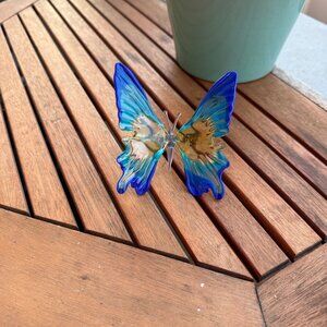 Handcrafted Murano Style Glass Butterfly